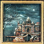 Painting "Winter Castle" by artist Shetihin.